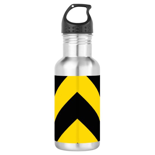 Bold Highway Traffic Bumble Bee Chevrons Waterfles (Voorkant)