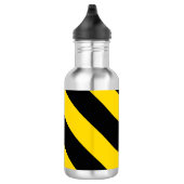 Bold Highway Traffic Bumble Bee Chevrons Waterfles (Rechts)