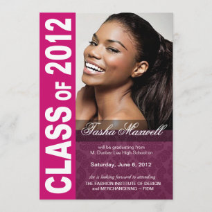 Bold, Hip 2012 Graduation Photo Announcement Aankondiging