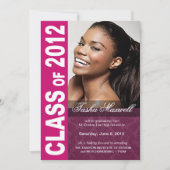 Bold, Hip 2012 Graduation Photo Announcement Aankondiging (Voorkant)