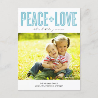 BOLD Holiday Photo Cards Postcard Feestdagenkaart