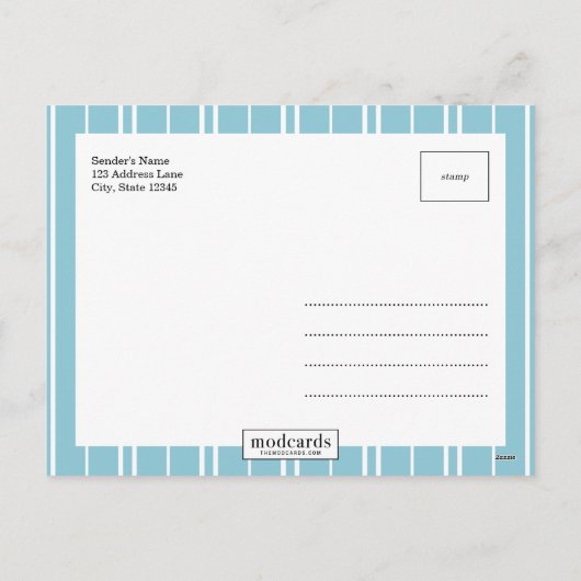 BOLD Holiday Photo Cards Postcard Feestdagenkaart (Achterkant)