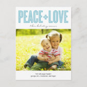 BOLD Holiday Photo Cards Postcard Feestdagenkaart (Voorkant)