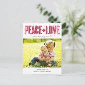 BOLD Holiday Photo Cards Postcard Feestdagenkaart (Staand voorkant)