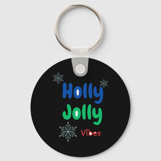 Bold Holly Jolly Baby T Shirt Sleutelhanger (Voorkant)