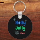 Bold Holly Jolly Baby T Shirt Sleutelhanger (Voorkant)