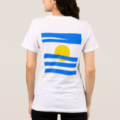 Bold Horizons: Het Abstracte Flag T-shirt (Achterkant)