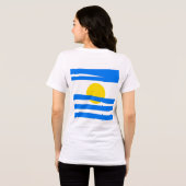 Bold Horizons: Het Abstracte Flag T-shirt (Achterkant volledig)