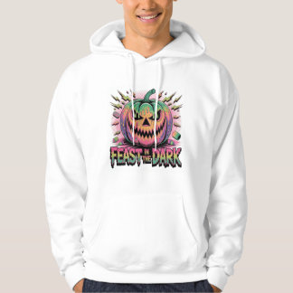 Bold Horror Pumpkin Illustration Hoodie