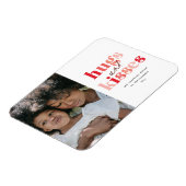 Bold Hugs en Kisses Photo Valentijnsdag Magneet (Linkerzijde)