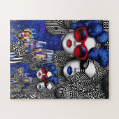 Bold Illusions: De kunst van de Glam en Geometrie Legpuzzel (Horizontaal)