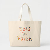 Bold in Faith Grote Tote Bag (Voorkant)