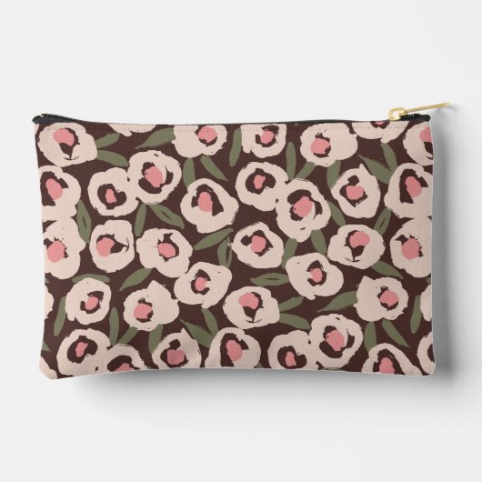 Bold Inky Floral Pattern | Hand-Drawn Botanical Etui (Achterkant)