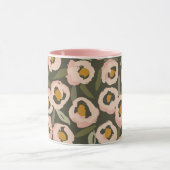 Bold Inky Floral Pattern | Hand-Drawn Botanical Mok (Midden)