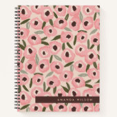 Bold Inky Floral Pattern | Hand-Drawn Botanical Notitieboek (Voorkant)