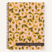 Bold Inky Floral Pattern | Hand-Drawn Botanical Notitieboek (Voorkant)