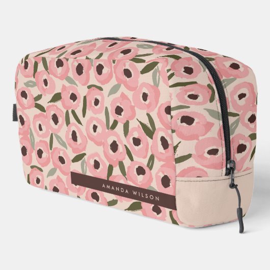 Bold Inky Floral Pattern | Hand-Drawn Botanical Toilettasje (Rechterhoek)