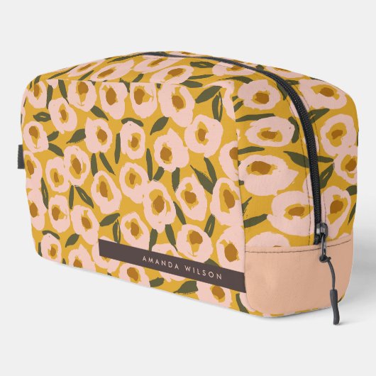 Bold Inky Floral Pattern | Hand-Drawn Botanical Toilettasje (Rechterhoek)