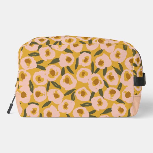 Bold Inky Floral Pattern | Hand-Drawn Botanical Toilettasje (Achterkant)