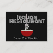 Bold Italiaans restaurant voor voedseltruck Visitekaartje (Voorkant)