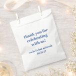 Bold Ivory Blue Custom Schattige Bat Mitzvah Dank  Bedankzakje<br><div class="desc">Vet Typografie Ivoor Blauw Aangepaste Schattige Bat Mitzvah Dank u Favor Tassen</div>