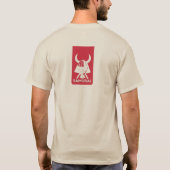 Bold Japanese Samurai Helmet Graphic T-shirt (Achterkant)