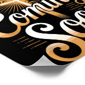 Bold Jesus Is Coming Soon Christian Apparel Poster (Hoek)