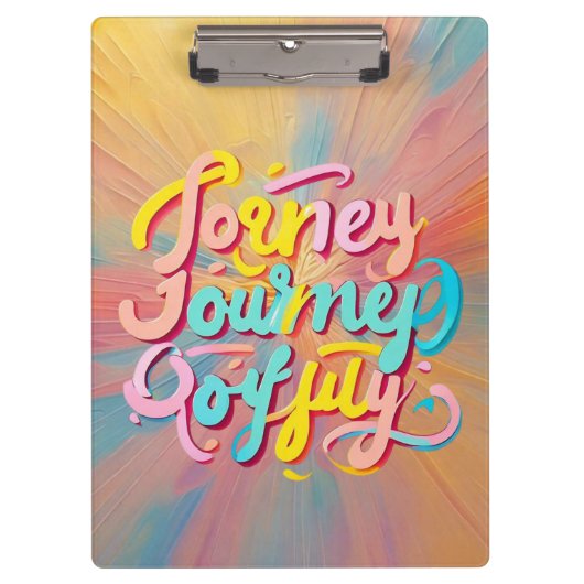 "Bold Journey Typography" Klembord (Voorkant)