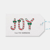 Bold JOY Christmas Snoep Cadeaulabel (Voorkant (Horizontaal))
