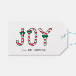 Bold JOY Christmas Snoep Cadeaulabel