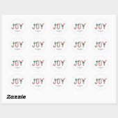 Bold JOY Christmas Snoep Ronde Sticker (Vel)