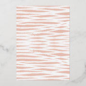 Bold Joy Hand Tekort Sketting Lines Modern Foto Folie Feestdagenkaart (Achterkant)