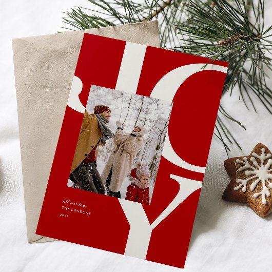 Bold Joy Red Kerstfeestdag Foto