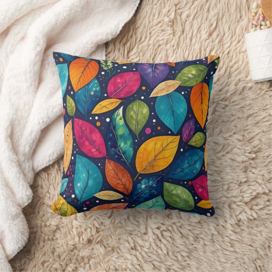 Bold Leaf Design Kussen (Deken)