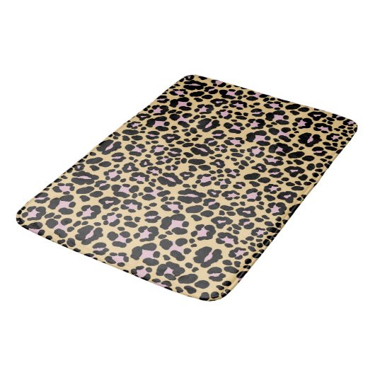 Bold Leopard Animal Print Glam 1 Badmat (Gekanteld)
