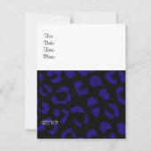 Bold Leopard Fur Pattern Birthday Party nodigt uit Kaart (Achterkant)