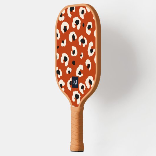 Bold Leopard Monogrammed Pickleball Paddle (Links)