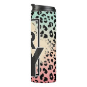 Bold Leopard Print Message Thermosbeker (Geroteerd rechts)