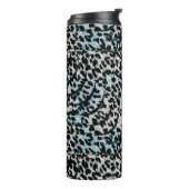 Bold Leopard Print Thermische Tumbler Thermosbeker (Gedraaid links)