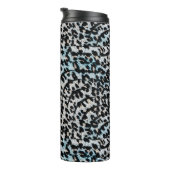 Bold Leopard Print Thermische Tumbler Thermosbeker (Geroteerd rechts)