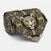 Bold Leopard Tie | Masculine Men's Fashion Stropdas (Opgerold)