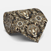 Bold Leopard Tie | Masculine Men's Fashion Stropdas (Opgerold)