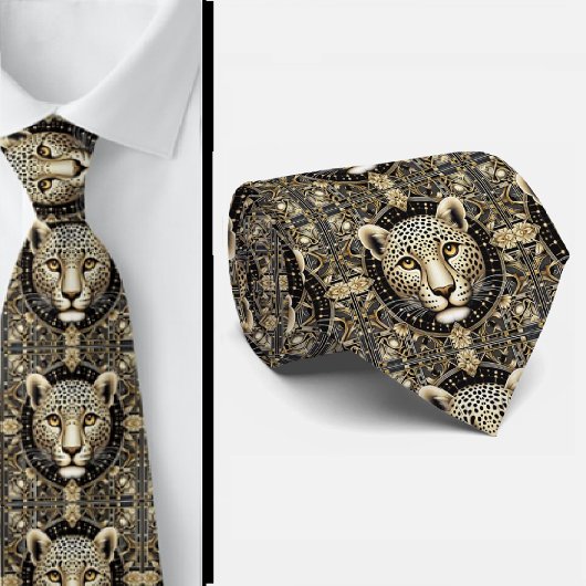 Bold Leopard Tie | Masculine Men's Fashion Stropdas