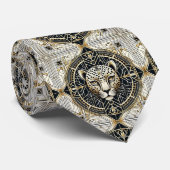 Bold Leopard Tie | Masculine Men's Fashion Stropdas (Opgerold)