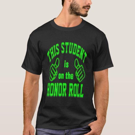 Bold Lettering Honor Roll T-shirt (Voorkant)