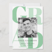 Bold letters Green | Fotogradatiepartij Kaart (Voorkant)