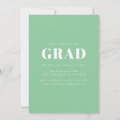 Bold letters Green | Fotogradatiepartij Kaart (Achterkant)