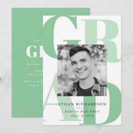 Bold letters Green | Fotogradatiepartij Kaart