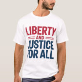 Bold Liberty & Justice: Amerikaans T-shirt (Voorkant)