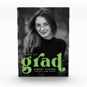 Bold Lime Green Typography Afstuderen Fotoblokken (Voorkant)